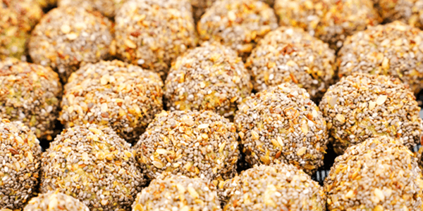 Falafel served on a plate