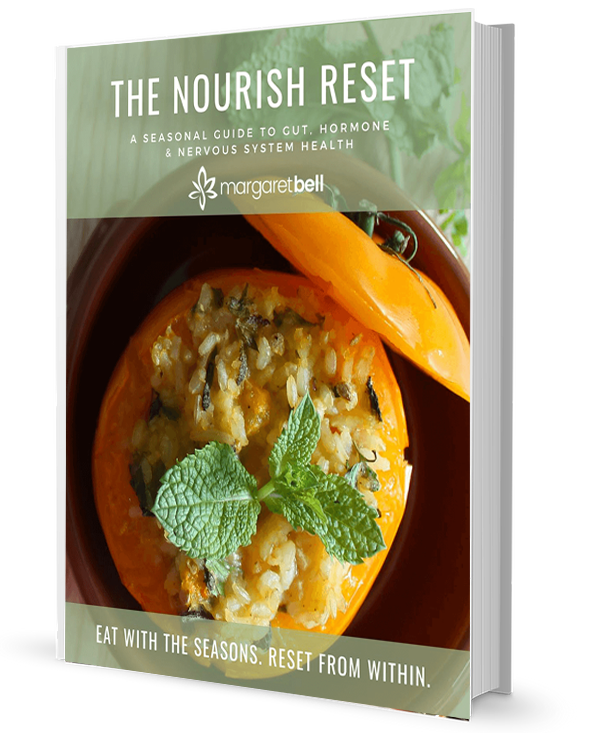 The nourish reset book by Margaret Bell