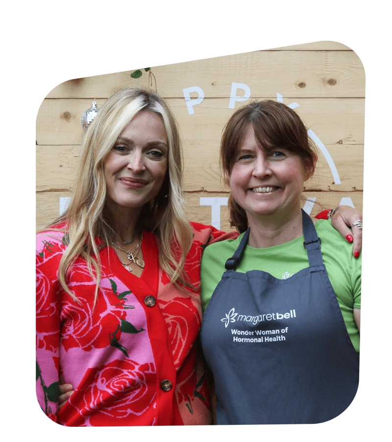 Margaret Bell and Ferne Cotton